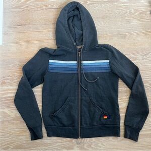 Aviator Nation striped hoodie